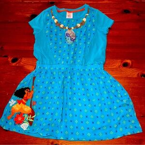 The Disney Store Moana Embroidered Dress size 9/10